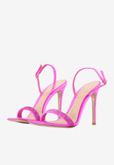 Gianvito Rossi Britney 105 Velvet Sandals Fuchsia G3219415RIC-CLL-BLUM