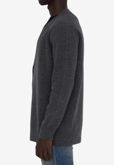 Maison Margiela Wool Buttoned Cardigan Charcoal S50HP0014-M13058-859M