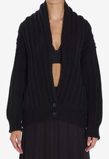 Dolce & Gabbana Knitted Wool Cardigan Black FXVCWT-JCVZ2-N0000