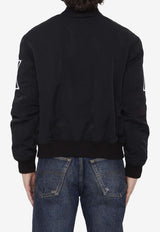 1017 ALYX 9SM Logo Varsity Bomber Jacket Black AAMOU0377FA01--BLK0001