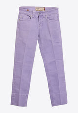 Notify Capri Straight-Leg Pants Purple 71907--