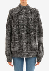Plan C Wool Mélange Sweater Gray MGCMA57K00FW013--CAR01
