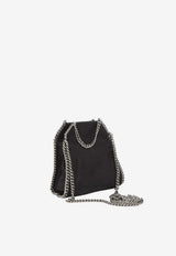 Stella McCartney Micro Falabella Faux Leather Shoulder Bag Black 391698-W9132-1000