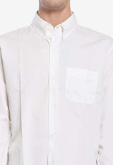 Band of Outsiders Formal Buttoned Shirt White 88205--