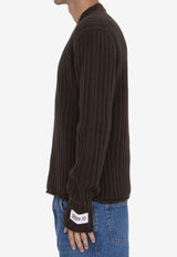 Dolce & Gabbana Wool V-neck Sweater Brown GXY26T-JCVX3-M0682
