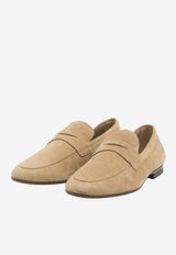 Tod's Suede Penny Loafers Beige XXM38K0GG10-RE0-801