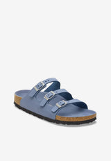 Birkenstock Florida Nubuck Leather Sandals Blue 1030380_BLUE