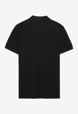 Fendi FF Logo Piqué Polo T-shirt Black FY0985AUA5/S_FENDI-F0QA1