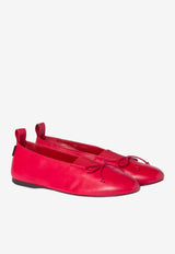 Miu Miu Élan Nappa Leather Ballet Flats Red 5F552EFA005038_F0011