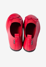 Miu Miu Élan Nappa Leather Ballet Flats Red 5F552EFA005038_F0011