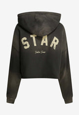 Golden Goose DB STAR Print Vintage Hooded Sweatshirt Black GWP02699P00251360666_CHARCOAL_41114740