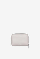 Off-White Jitney Zip-Around Quote Leather Wallet White OWNK001C99LEA001_0410