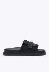 Fendi Chunky Nylon Slides Black 7X1850AOMF/S_FENDI-F0ABB