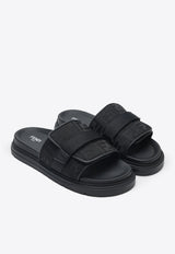 Fendi Chunky Nylon Slides Black 7X1850AOMF/S_FENDI-F0ABB
