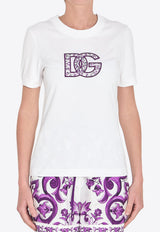 Dolce & Gabbana Majolica Print DG T-shirt White F8N08ZG-DC6U-W0800