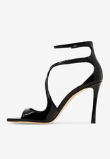 Jimmy Choo Azia 95 Patent Leather Sandals Black AZIA 95PATBLACK_06770236-36fd-45a6-9752-d0bf660f6411
