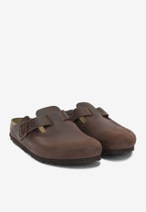 Birkenstock Boston Oiled Leather Slides Brown 860133DHABANA_0540485a-b670-4822-9330-dcba00fde7d4