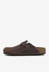 Birkenstock Boston Oiled Leather Slides Brown 860133DHABANA_0540485a-b670-4822-9330-dcba00fde7d4