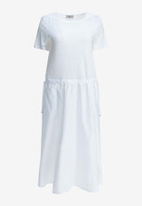 Herno Flared Midi Dress White AB000060D520561000_1db5a016-9bf7-41c9-8ef2-87a425d17bcd