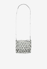 Self-Portrait Small Crystal Mesh Crossbody Bag Silver SS26-310-SLSILVER_35d09e75-4e40-4f9c-91a7-6e9c4073a659