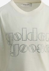 Golden Goose DB Kids Girls Studded Logo T-shirt White GKP01390P00243111560_3153109a-fa44-4049-9f6e-1894fda85c20