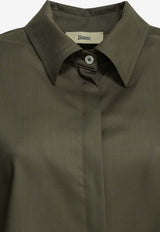 Herno Combed Wool Muslin Casual Shirt Green CM000055D334877730_461cfe9d-25db-42c8-b4b0-67ee73ed214e