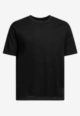 Herno Crewneck Piqué T-shirt Black JG000206U520599300_74681df3-2b28-4b68-9e51-16c62b75f609