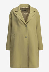 Herno Single-Breasted Twill Coat Beige CA000618D128772000_6d420971-7048-4aa0-8dba-264a6559231a