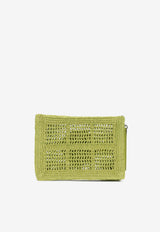 Tory Burch Ella Hand-Crocheted Zip Pouch Green 183254300_76907dce-a9fc-49c0-87cd-24e1ac6fc590