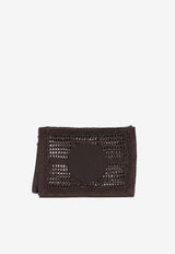 Tory Burch Ella Hand-Crocheted Zip Pouch Brown 183254200_6d2278b6-45a9-492b-a905-d3a96b815614
