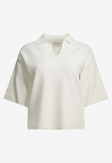 Max Mara Dolce V-neck Polo T-shirt White 2611361039600MXPDOLCE001_43c6f591-09da-44e7-aefb-d23529129170