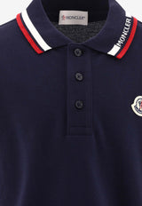 Moncler Kids Boys Logo Patch Polo T-shirt Navy 8A00012-8496W778_466e5e5f-0cce-4698-92a5-fca549e830fb