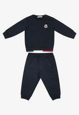 Moncler Kids Babies Logo Patch Tracksuit Set Black 8M00008-89AEB778_cce6c2c5-4878-4275-9567-115234301457