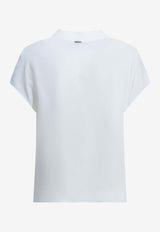Herno V-neck Crepe Blouse White BL000046D128841000_a804eff6-4964-4f40-af1b-9ee38de9edb8