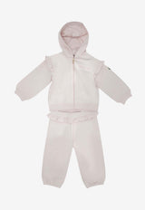Moncler Kids Baby Girls Ruffle-Trimmed Tracksuit Set Pink 8M00006-89B9Y503_c4d2b46c-4545-42e0-81ad-f22b1afd5e03