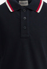 Moncler Kids Boys Logo Embroidered Polo T-shirt Navy 8A00003-K8496W778_d91fb953-b8b5-45c3-a1e8-26da1516eb73