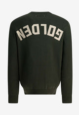Golden Goose DB Reversed GOLDEN Sweatshirt Dark Green GMP00841P00197235674_81f6589b-8c38-4d0d-a536-2549fd86b94d