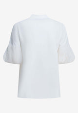 Valentino Embroidered Casual Poplin Shirt White 8B0AA0G55A60BO_ead9068a-d376-4765-b864-4e56a9685a3b