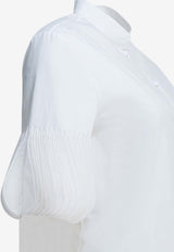 Valentino Embroidered Casual Poplin Shirt White 8B0AA0G55A60BO_ead9068a-d376-4765-b864-4e56a9685a3b