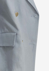 S Max Mara Avenue Double-Breasted Linen Blazer Light Blue 2619041033600AMMAVENUE005_959af188-1385-4bba-a9db-e9b42aac3647