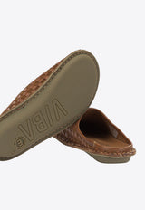 Roma Woven Leather Slippers