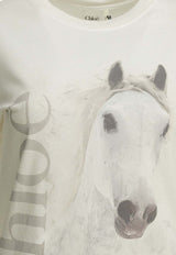 Chloé Faded Horse Print T-shirt White CH26SJH11802101_87d635da-f8f8-4ab4-9e67-a77e9c8bec68