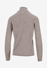 Max Mara Meana Knitted Crewneck Top Beige 2521366072600MEANA_002