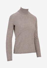 Max Mara Meana Knitted Crewneck Top Beige 2521366072600MEANA_002