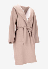 Max Mara Lilia Belted Single-Breasted Coat Pink 2521016061600LILIA_032
