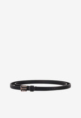 Max Mara Buckled Leather Belt Black 2524506052MINIBELT10_001