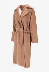 Max Mara Manuela Belted Single-Breasted Coat Brown 2521016062600MANUELA_001
