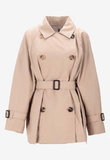 Max Mara The Cube Calle Belted Double-Breasted Trench Coat Beige 2619021114600MTCCALL_013