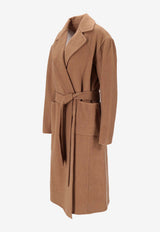 Ralph Lauren Leonarda Cashmere Wrap Coat Camel 211941395002