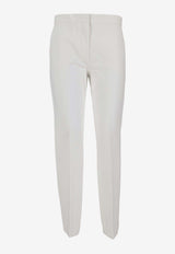 Max Mara Pegno Straight-Leg Tailored Pants White 2521786021600PEGNO_006